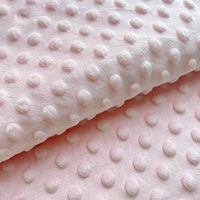 Couverture douce pour nouveau-né en minky, avec dos à pois pour berceau et poussette, double couche