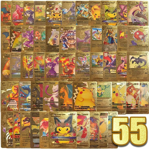 Offre Spéciale : Boîte de 55 Cartes à Jouer Dorées de Luxe Pokémon – Boîte de Boosters de Cartes à Collectionner - Product Image 1