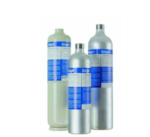 แก๊สผสมสอบเทียบ Drager 6811130 ของแท้ในส่วนประกอบ N2, 15 PPM H2S / 50 PPM CO / 2.5% CH4 / 18% O2 - Product Image 1