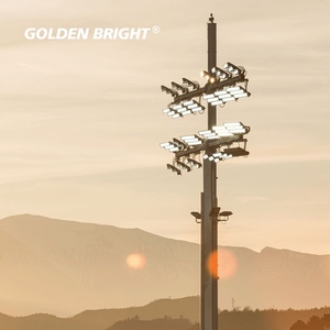 Poste de Iluminación para Estadios Golden Bright GB, 18m 20m 25m 30m, Poste de Alta Resistencia Galvanizado en Caliente con Sistema de Iluminación - Product Image 1