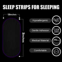 Patch respiratoire de haute qualité pour améliorer la respiration nasale, adhésif extra fort, réduit le ronflement, bande buccale pour dormir