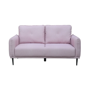 Sofá de 3 Plazas con Respaldo Acolchado, Tapizado en Color Rosa Personalizado, de Alta Calidad Directo de Fábrica, para Hogares Contemporáneos - Product Image 1