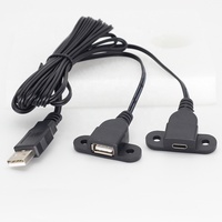 Chargeur USB A et USB C 2 en 1 à montage sur panneau pour meubles, revêtement en PVC, table de chevet, bureau, canapé avec fixation par vis