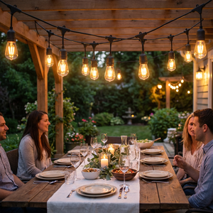 Guirlande lumineuse étanche S14 <span class=keywords><strong>de</strong></span> 48 pieds pour mariages, cafés, patios, fêtes et festivals – Vente en gros - Product Image 3