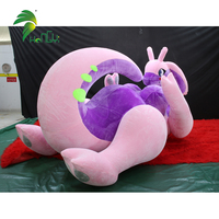Nouveau jouet en peluche gonflable géant de dragon à double couche Hongyi, animation gonflable