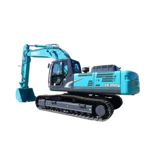 รถขุดตีนตะขาบ KOBELCO SK350LC ขนาด 35 ตัน จากญี่ปุ่น เครื่องจักรก่อสร้างไฮดรอลิก พร้อมเครื่องยนต์ มอเตอร์ ปั๊ม และชิ้นส่วนหลักอื่นๆ สำหรับขาย - Product Image 1