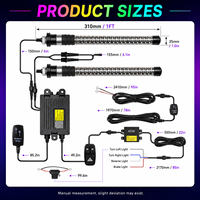 Vente en gros usine : Nouvelle lampe LED laser RGB 5050 60W DC12V IP67 étanche pour mât de drapeau, longueurs 1FT, 2FT, 3FT, pour UTV, ATV, SXS