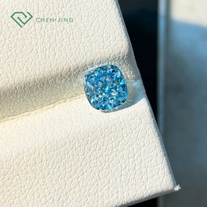 Diamante Azul Cultivado en Laboratorio Certificado por IGI de 1-5 Quilates, Corte Asscher Vívido, Radiante en Forma Elegante, Diamantes Sueltos para Engaste en Joyería - Product Image 2
