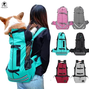 Breathable Dog Carrier Bag Portable Pet Outdoor Travel Backpack Reflective Carrier Bags For Dogs French Bulldog Dog Accessories