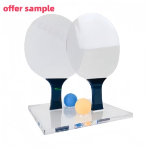 Tùy chỉnh huỳnh quang màu xanh lá cây Acrylic ping pong mái chèo với rõ ràng hình chữ nhật hiển thị kệ phong cách hiện đại cho bền cho các đơn đặt hàng - Product Image 2