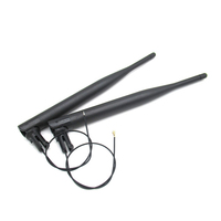 Antenne Wi-Fi double bande 2,4 GHz 5,8 GHz personnalisée en caoutchouc, antenne de routeur GSM 4G LTE à gain élevé avec interface câble