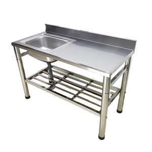 Évier double moderne en acier inoxydable, résistant à la rouille, facile à nettoyer, pour lavabo de salle de bain, hôtel, restaurant, stations de nettoyage de cuisine - Product Image 6