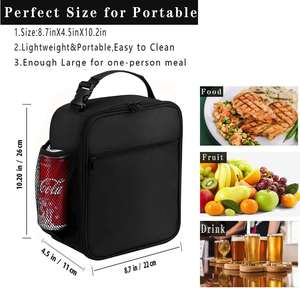 <b>Lunch</b> <b>Box</b> for Men - Reusable <b>Lunch</b> Bag Men Adult Women- <b>Insulated</b> Small LunchBox for Work Travel and Family - Product Image 6