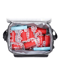 Sac isotherme à bandoulière personnalisé 600D double compartiment pour pique-nique, camping, randonnée, étanche, pour canettes de bière, sacs de sport