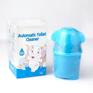 Elefante vaso sanitário limpador garrafa 200g durar 2 meses forte odor azul automaticamente vaso sanitário bowlcleaner caixa de cor