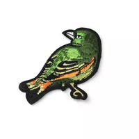 Patchs de broderie de paon oiseaux broderie personnalisée mauvais œil