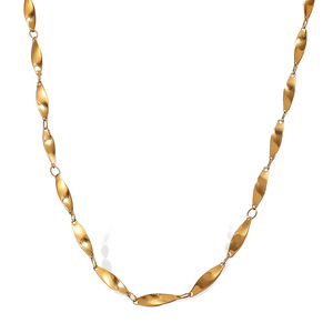 Collar de Cadena Minimalista, Chapado en Oro de 18K, Acero Inoxidable, Accesorio Unisex para Parejas, Regalo, Joyería de Moda - Product Image 5