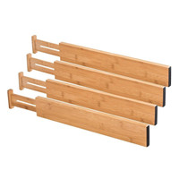 Chambre salle de bain commode bureau vêtements cuisine réglable rétractable extensible bambou espace tiroir diviseurs organisateur