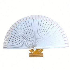 Abanico Plegable de Madera Grande de Color Sólido para Espectáculos de Danza, Decoración Navideña del Hogar y Bodas - Product Image 4