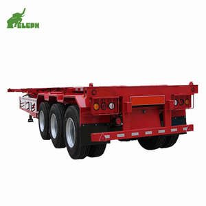 Tri Axels 20ft 40ft Châssis de transport de conteneurs, Remorque squelette, Semi-remorque squelette - Product Image 2