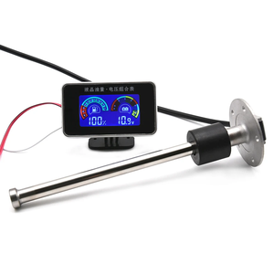 سيارة شاحنة رقمية LCD مقياس مستوى الوقود + مقياس فولت 2 في 1 متر إنذار مع 0-190ohm مستشعر مستوى الوقود السائل عداد السيارة 9-36V - Product Image 6