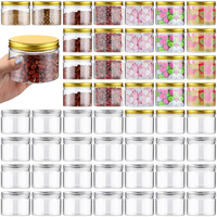 Pot en Plastique PET Personnalisé avec Couvercle en Aluminium. 50ML 80ML 100ML 120ML 150ML 250ML 500ML, Pot PET à Large Ouverture pour Emballage Alimentaire Sec