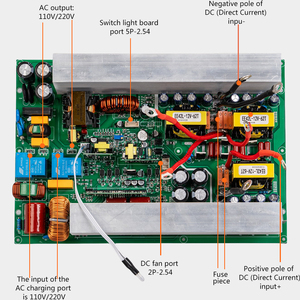 Biến tần tinh khiết sóng sin 2000W hộ gia đình cung cấp điện liên tục biến tần cung cấp điện liên tục in bảng mạch - Product Image 5
