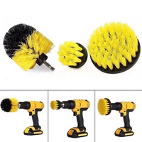 Ensemble de perceuse électrique avec brosse à récurer électrique serviette de lavage gant éponge outils de nettoyage-pour brosses de lavage de voiture