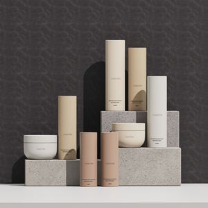 Sinh Thái Thân Thiện Chăm sóc Da Bao Bì Đặt Màu Be Frosted 30Ml 50Ml 100Ml Bơm Lại Nhựa Nền Tảng Không Có Không Khí Bơm Lotion Chai - Product Image 4