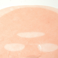 Feuille de masque facial Semi-gel de camélia Feuille de masque facial sec en fibre végétale rose