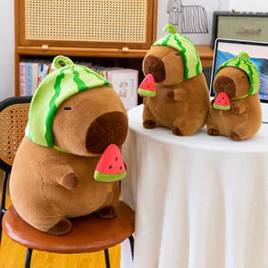 Cocomero capibara giocattoli di peluche cartone animato capibara maggiore peluche bambole animali imbottite Hydrochoerus Hydrochaeris gettare cuscino per i bambini - Product Image 5
