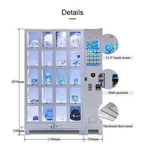 24/7 hoạt động thông minh Bán lẻ tủ khóa hình dung 20/30/40 lưới Locker Máy bán hàng tự động cho ga tàu điện ngầm - Product Image 4
