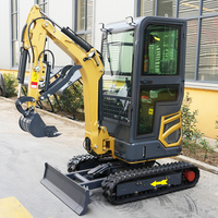 Produit phare : Mini-excavatrice de 1,8 tonne avec moteur EPA/EURO 5, zéro traînée, pour jardin, verger et tout-terrain, petite pelle sur chenilles