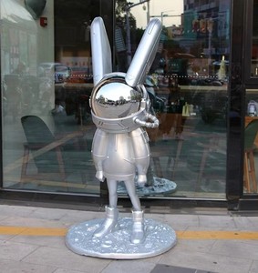 SANXIANG nouveau Style dessin animé lapin Statue lumières Art décor salle de jeu boutique Bar KTV décoration Sculpture lampadaires - Product Image 4