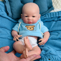 Poupée Bébé en Silicone de 16'' Haute Simulation, Nouveau-né Garçon, Bouche Ouverte, Poupées Reborn Tendance pour Cadeaux de Fêtes - Vente en Gros