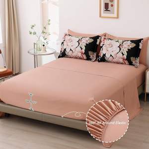 ชุดที่นอน 4 ชิ้น ผ้าปูที่นอนแบบเรียบง่าย ใช้ได้ทุกฤดู ผลิตจากโพลีเอสเตอร์คุณภาพ 100% เป็นมิตรต่อสิ่งแวดล้อม พร้อมผ้าคลุมป้องกันและ<span class=keywords><strong>แผ่น</strong></span><span class=keywords><strong>รอง</strong></span>เตียง 300 เส้นด้าย สามารถปรับแต่งได้ - Product Image 3