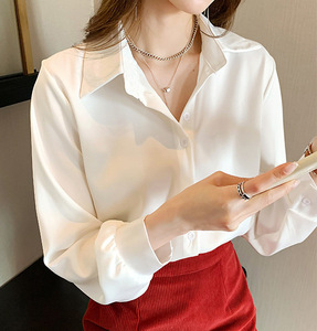 <span class=keywords><strong>เสื้อ</strong></span>ชีฟองแฟชั่นใหม่ปี 2026 สไตล์ลำลอง ระบายอากาศได้ดี คอปกถัก ทรงปกติ แขนยาว <span class=keywords><strong>เสื้อ</strong></span>เชิ้ตพื้นฐาน - Product Image 2