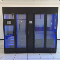 Centre de données de module à une rangée en métal noir intégré W-TE avec AC UPS EMS pour salle informatique