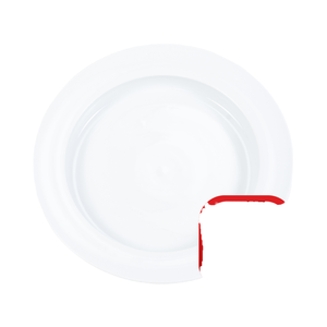 Unisono Plus Special Blanc 22 cm Assiette à soupe moderne écologique de haute qualité, aide à manger à une main, pour une véritable culture de la table - Product Image 1