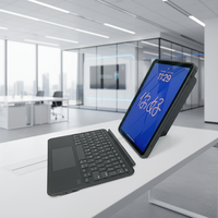 Casing Keyboard Lepas Pasang Terbaru untuk iPad 10.9-Inci, 104-Tombol Ukuran Penuh, RGB Backlit, Touchpad Nirkabel, Ultra Tipis
