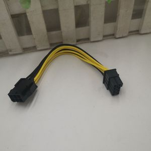 สายอะแดปเตอร์แปลงไฟ 6 พินเป็น 8 พิน 12V 10A PVC คอมพิวเตอร์ตั้งโต๊ะพีซีตัวเชื่อมต่อส่วนต่อขยายแหล่งจ่ายไฟ - Product Image 1