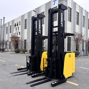 Electric Reach Truck <b>Seat</b> Operated Narrow Aisle Stacker Forklift High Lift Reach Stacker Electric Forklift for Warehousing - Product Image 1