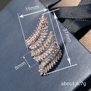 Anello regolabile a forma di spiga di grano per donna, design scintillante, elegante gioiello da dito alla moda - Product Image 4