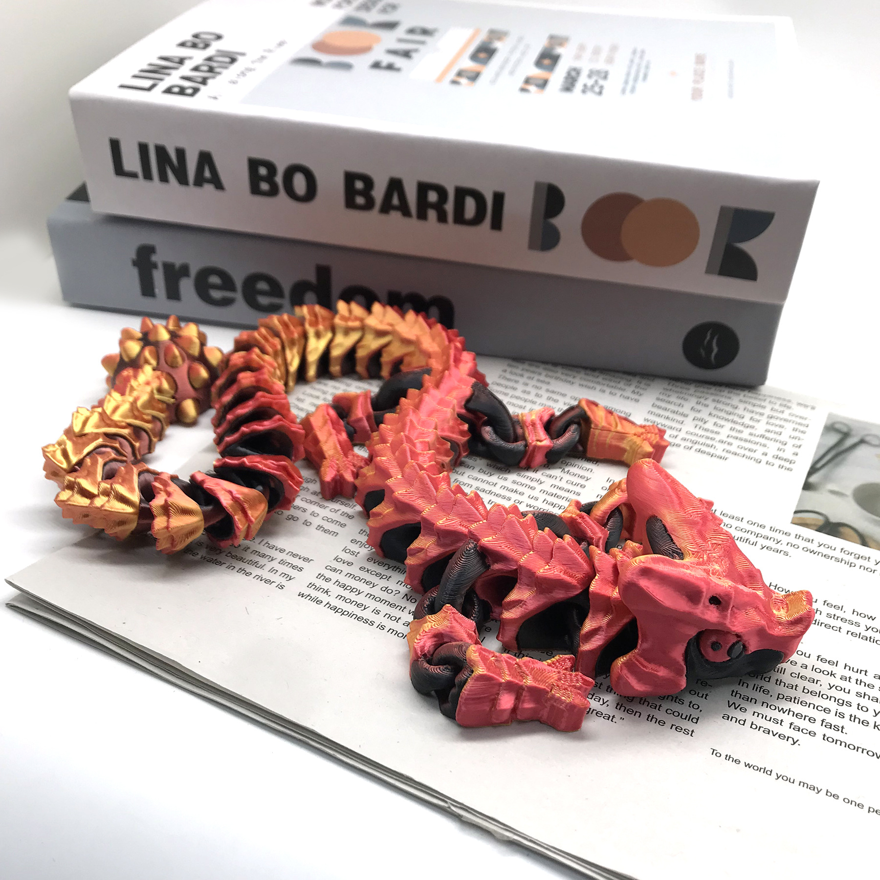 multicolor black red orange red gradient-hammer dragon