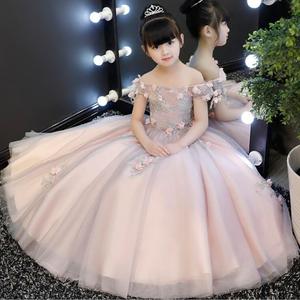 Robe de fête pour filles à manches courtes et longues 2019, robe de danse, robe de mariage, robe de fête pour enfants, robe de fête pour le 7e anniversaire des filles - Product Image 2