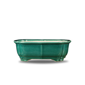 Vente en gros de pots de jardin en céramique <span class=keywords><strong>Yixing</strong></span> pour bonsaïs, forme florale pratique, finition émaillée, pour plantes d'intérieur et culture à domicile - Product Image 5