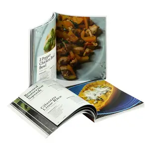 맞춤형 요리 책 인쇄 소프트 커버 카탈로그 책 인쇄 책자