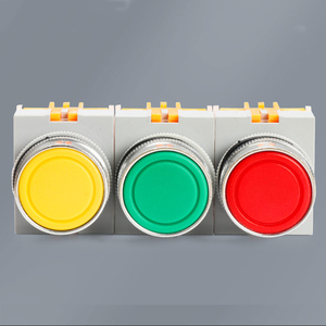NP4-11BN Self-reset Flat Head <b>Push</b> <b>Button</b> <b>Switch</b> 24V220V Normally Open Normally Closed Red Green and Yellow - Product Image 4