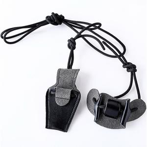 Ztc484 Bow Stringer With Case Portable Archery Equipment For Recurve Bow Shooting Accessory <b>Black</b> Microfiber <b>String</b> Tool - Product Image 2