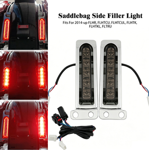 2PCS LED Saddlebag <b>Gap</b> Turn Signal Brake Lights for Harley Road King / Street Glide 2014+ Touring Models - Product Image 3